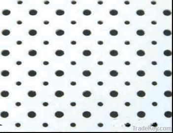 perforated plasterboard ceilings (cross holes perforation)