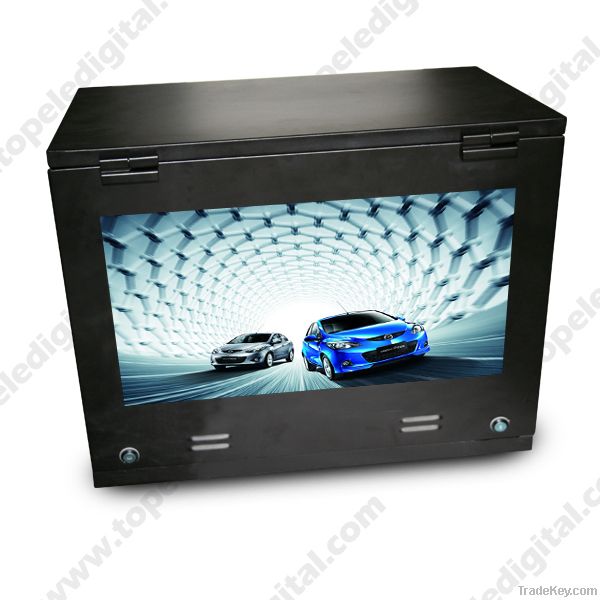 22" water-proof lcd digital signage, advertising lcd screen for gas/pet