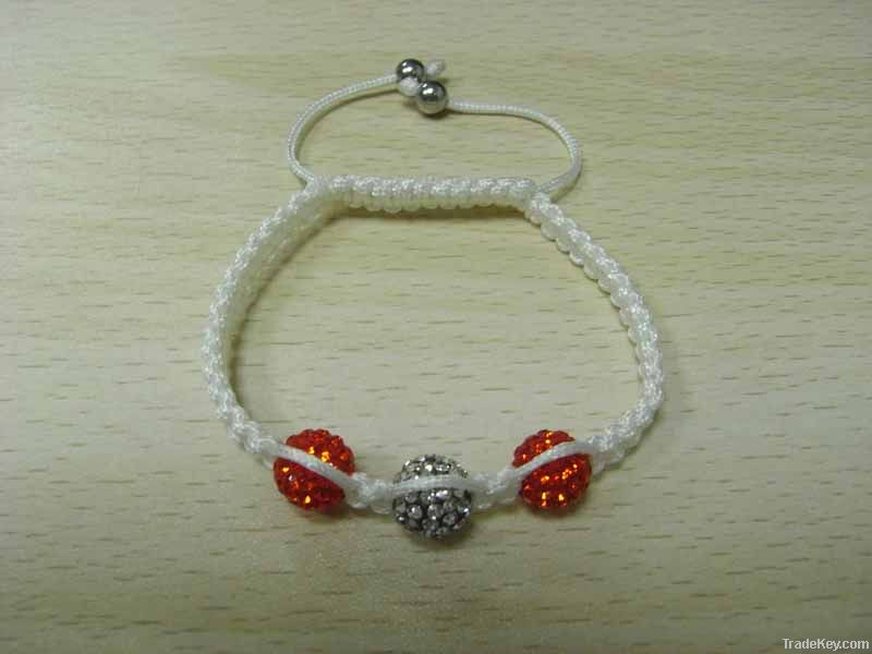 Shamballa Crystal Pave Ball & Beads Rhinestone Bracelets Jewellry