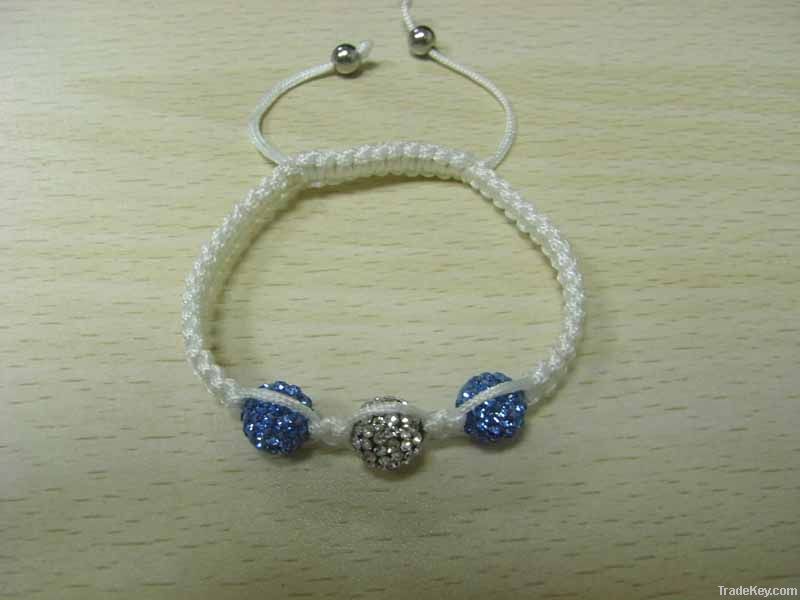 AB Clay Pave Disco Shamballa Ball Jewellry, Popular beads bracelets