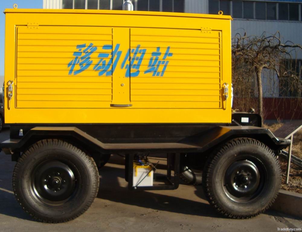 50kw trailer generator, mobile generator, chinese generator