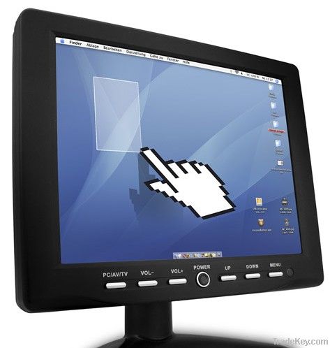 POS display 8 inch VGA touch screen lcd monitor