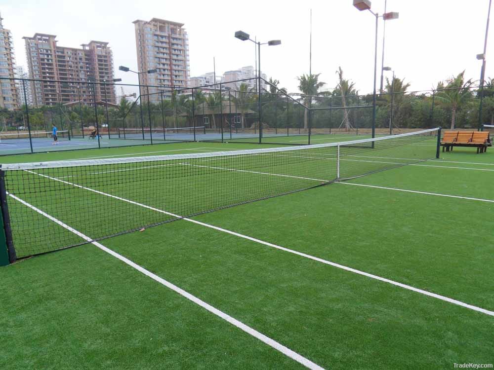 Artificial turf for tennis court