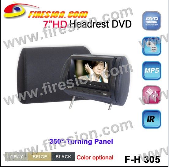 7 inch Headrest DVD  digital screen touch panel