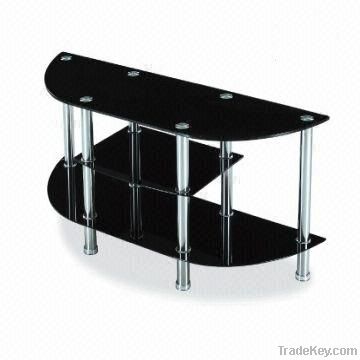 Black  Tempermed Contemporary Tv stands