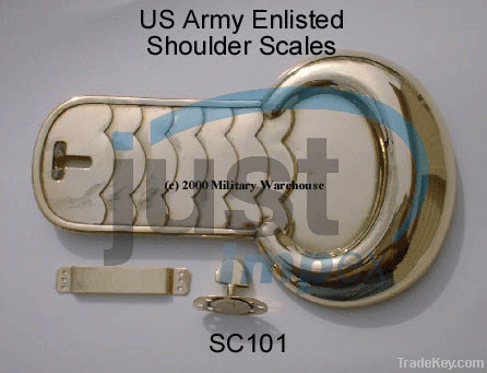 BRASS SHOULDER SCALE WITH ATTACHMENT