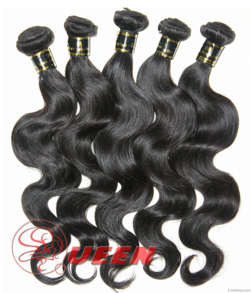 queen hair 100% virgin peruvian hair weaving all texture for sales