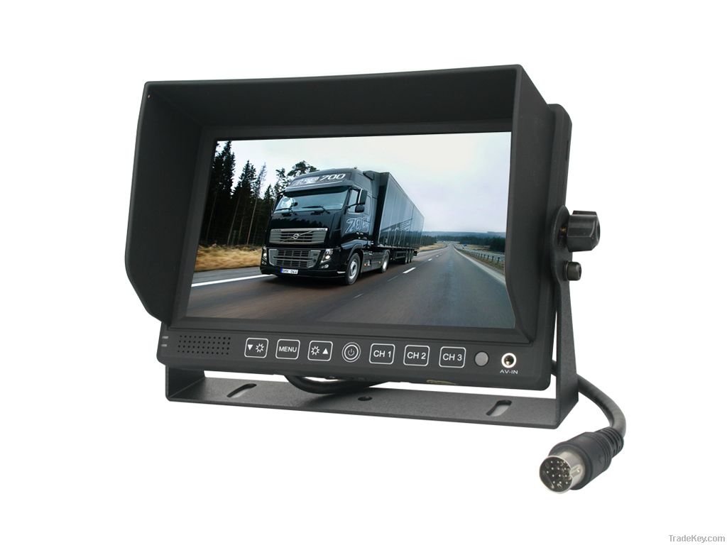 7 inch monitor with 3 video in