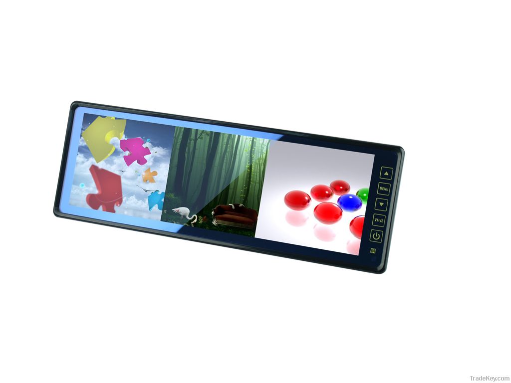 10.2inch Rearview mirror monitor with 3 split