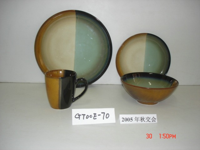 Color Glaze Ceramic Tableware