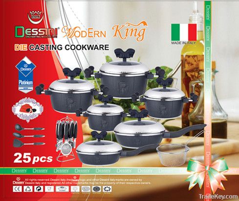 25pcs die-casting cookware set