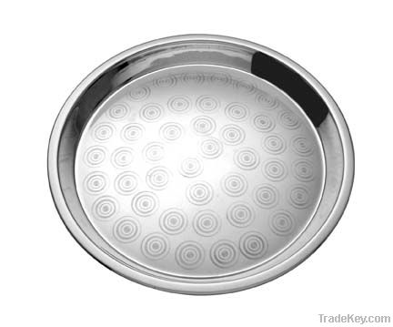 STAINLESS STEEL DEEP ROUND TRAY