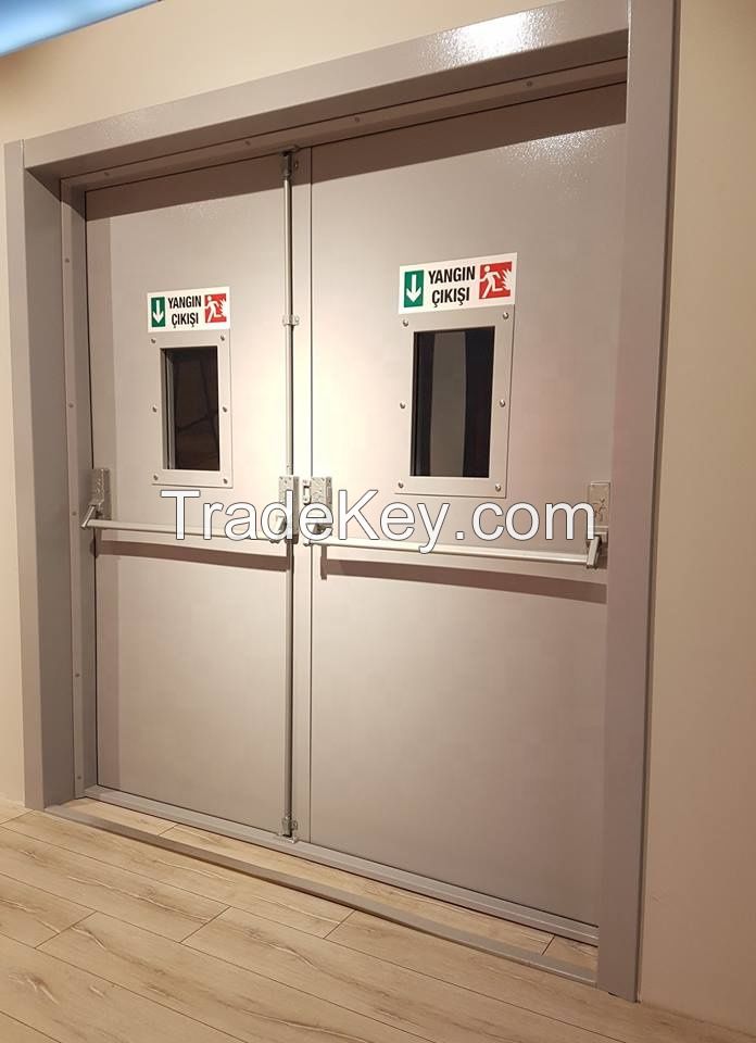 Fire Exit Door with Vision Panel