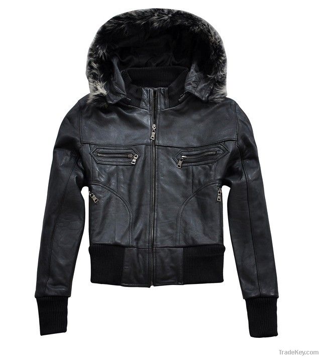 ladies leather jacket