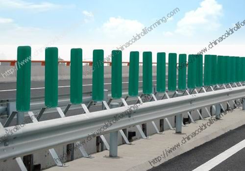 Highway crash barrier roll forming machine