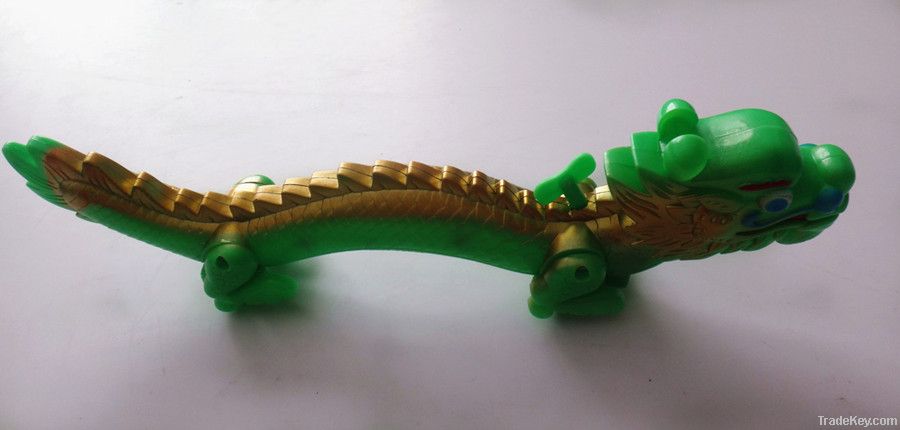 plastic clockwork dragon toy