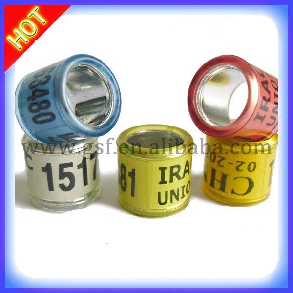 High Quality Aluminium with Plastic Racing Pigeon Rings