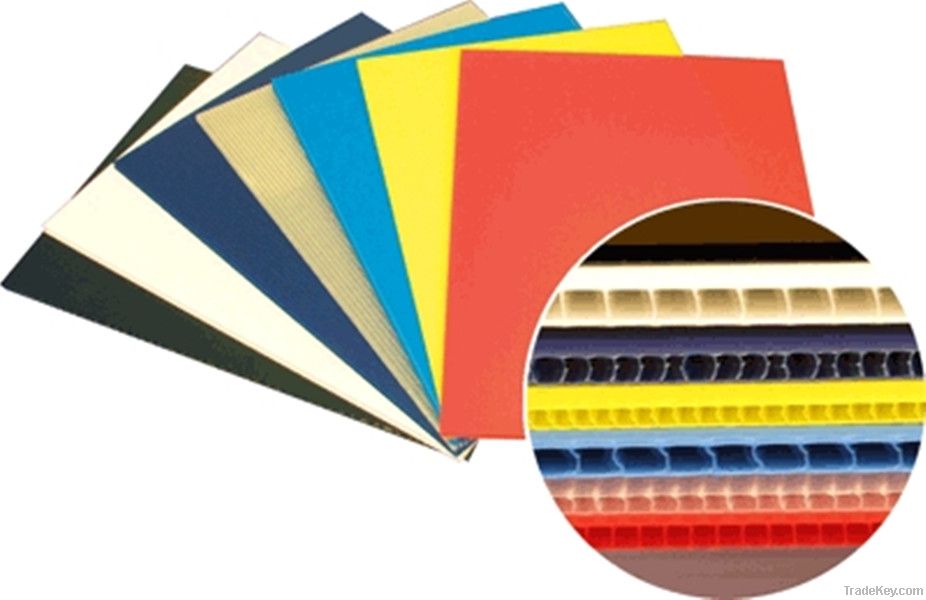 Rich Color Corflute Plastic Sheet