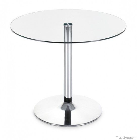 tempered clear glass morden  table