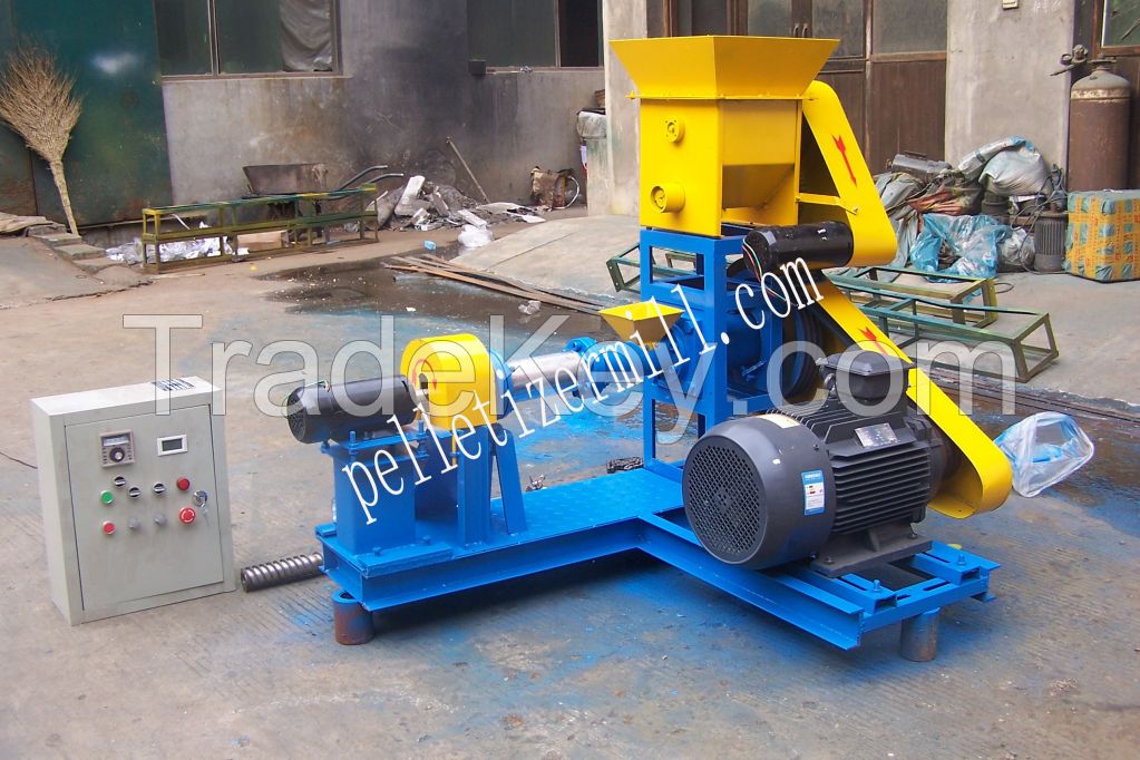 floating fish feed pellet machine for sale making floating pellets on water