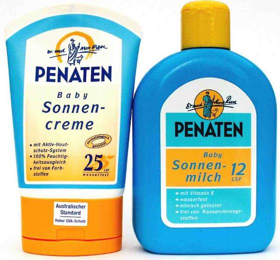 Penaten suncare body  lotion and gel