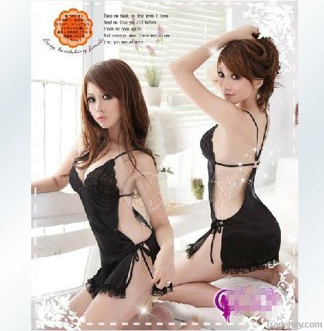 Special interest pajamas including t-shaped pants appeal sexy black pa