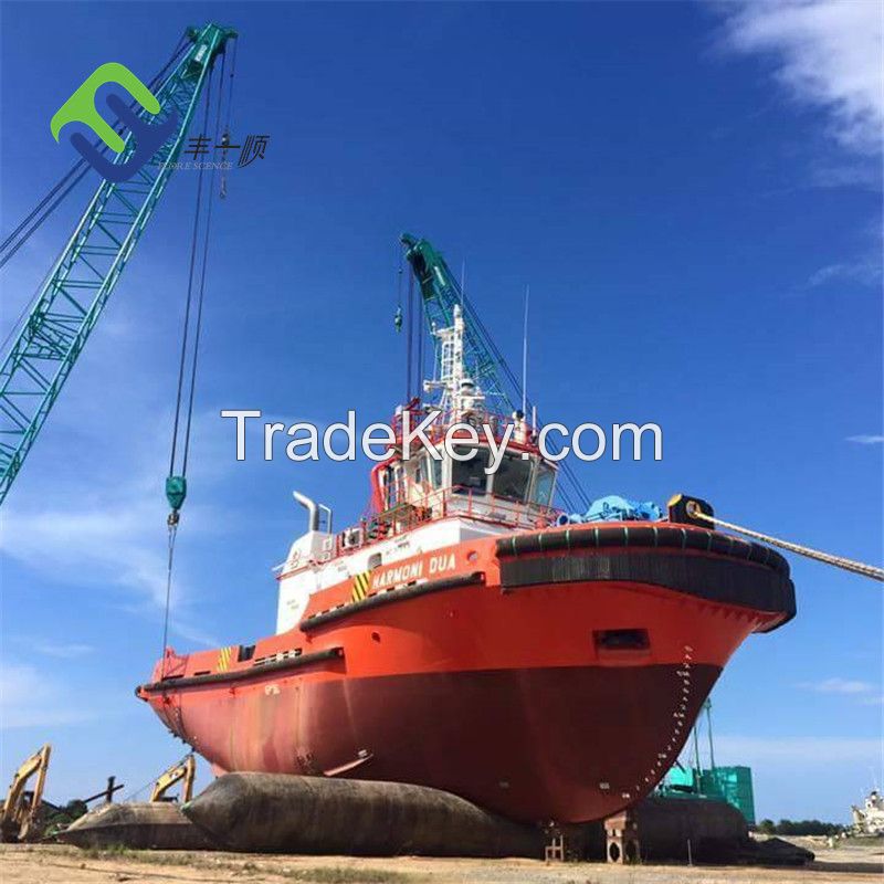 marine airbag, ship launching docking airbag, ship balloon