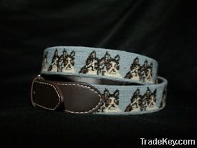 Needlepoint belt