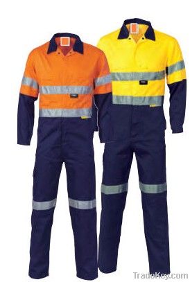 100%cotton reflective FR safety winter coverall