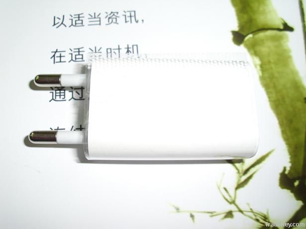 white travel charger