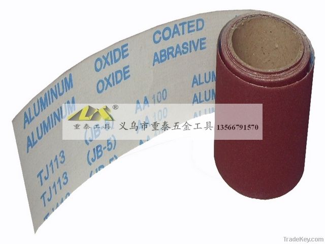 Abrasive waterproof paper roll