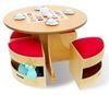  TC011 Circular Table with 4 Padded Stools