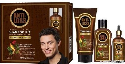 Anti-loss hair shampoo conditioner tonic set