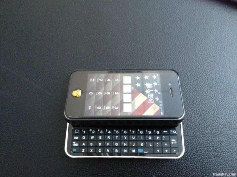 slide bluetooth black keyboard case for iphone