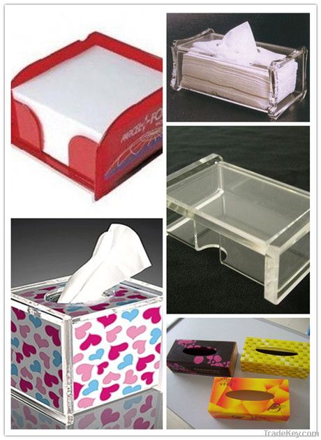 Customized Clear Acrylic Tissue Paper Box