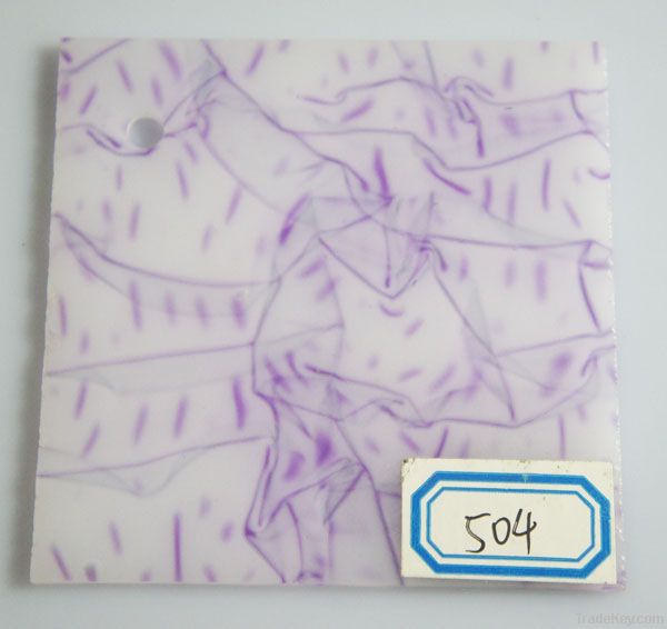 Violet Colored Wave Acrylic Sheet