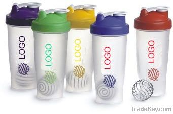 20 oz Plastic Shaker Bottle with blender ball