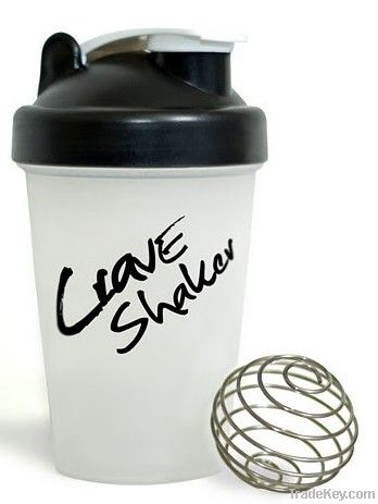 Plastic Shaker Bottle 400ML with blender ball