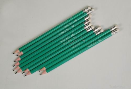 HB plastic pencil with eraser/without eraser