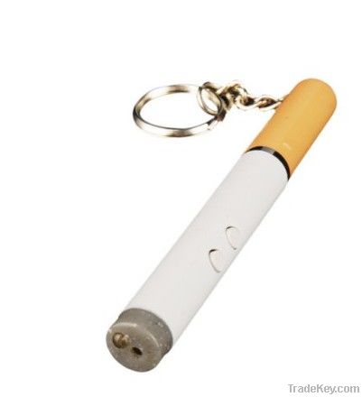 3-in-1 Cigarette Shaped White LED Flashlight with Red Laser Light