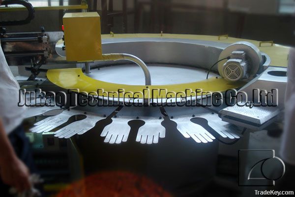 PVC glove dotting and printing machine