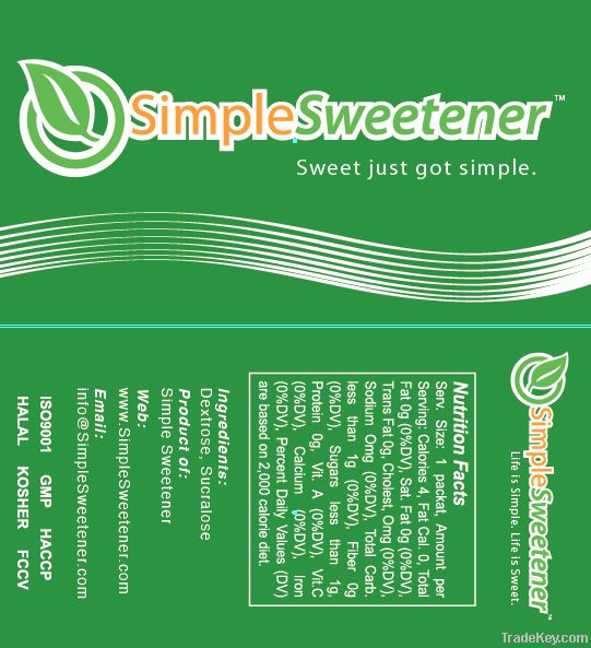 Green Simple Sweetener 8x