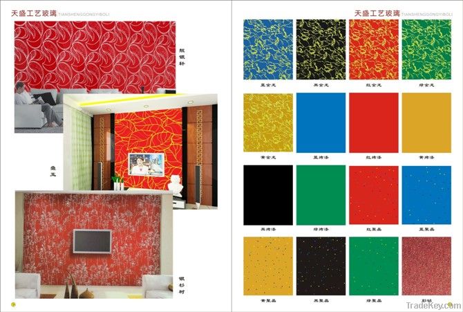 color glass/baking paint glass/paint coated glass