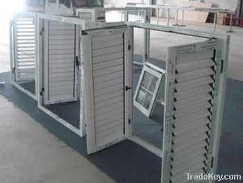 Aluminum shutter window