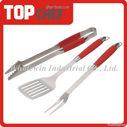 Stainless steel BBQ utensils 3pc set