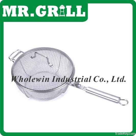 Barbecue mesh chef pan