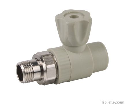 PPR male Straight Radiator Valve