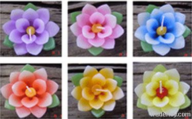 Royal Lotus Flowers Floating Candles Thai handmade aroma candles