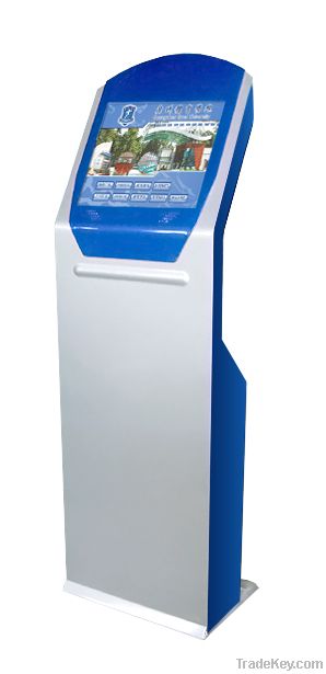 Advertising self-service terminal/touch screen kiosk with printer