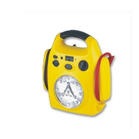 Jump starter with LED light and 150psi air compressor